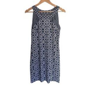 Gretchen Scott Navy & White Sleeveless Dress XSmall